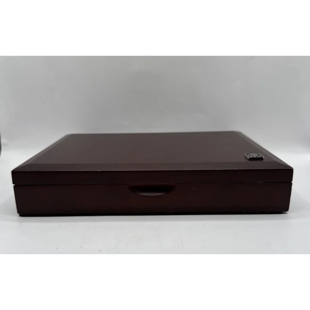 Wusthof Wooden Box Case Storage Organizer for Knives or Utensils Cherry‎ Finish